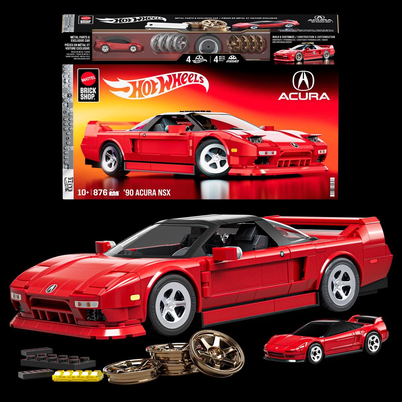 El legado del Acura NSX cobra vida en una edición de Mattel Brick Shop Hot Wheels