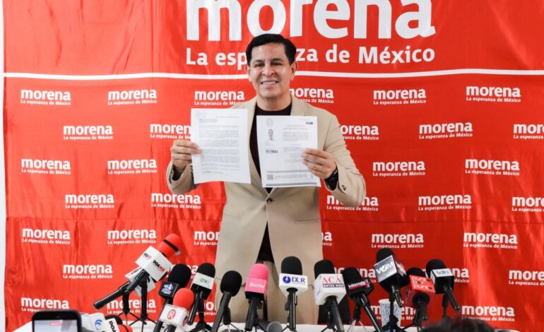 Juan Ángel Flores formaliza aspiración para coordinar Morena en Cuernavaca