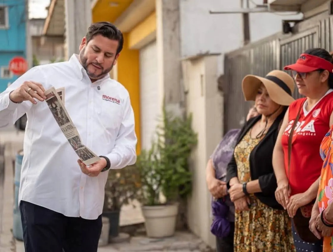 Ismael Burgueño encabeza recorrido en la colonia La Morita de Tijuana