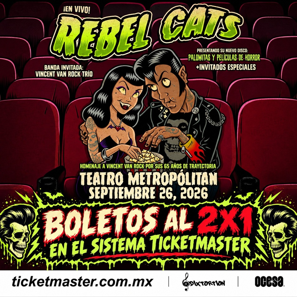 REBEL CATS 2X1 TICKETMASTER CARTEL