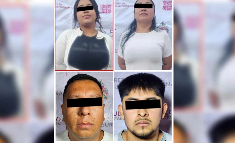 Detienen a cuatro presuntos integrantes de La Unión Tepito