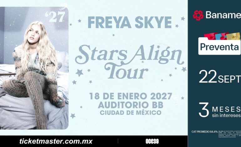 Freya Skye llega a CDMX con nuevo sencillo y anuncia gira por Latinoamérica y Asia