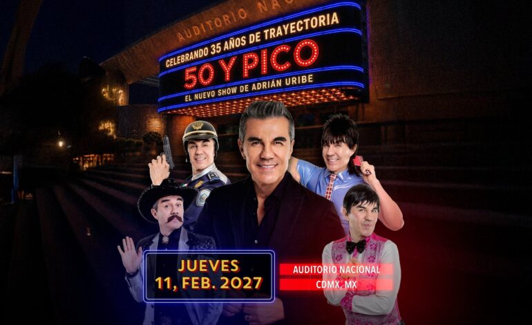 Adrián Uribe llegará por primera vez al Auditorio Nacional para celebrar sus 35 años de carrera