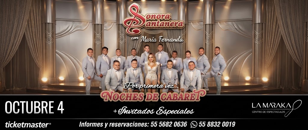 La Sonora Santanera con María Fernanda revivirá el esplendor de los cabarets en La Maraka