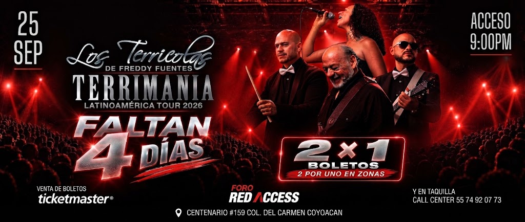 Los Terrícolas de Freddy Fuentes llevarán “Terrimanía” al Foro Red Access de Coyoacán