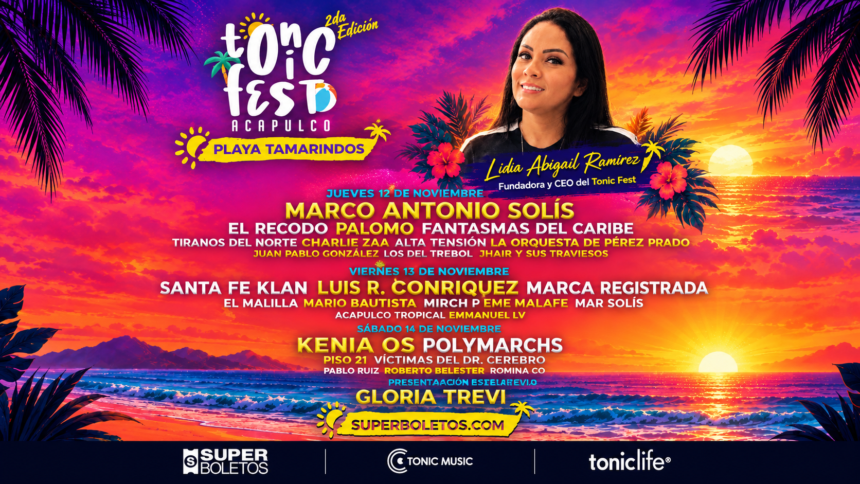 Abigail Ramírez confirma que todo está listo para el TONIC FEST 2026 y apuesta por devolverle a Acapulco su grandeza