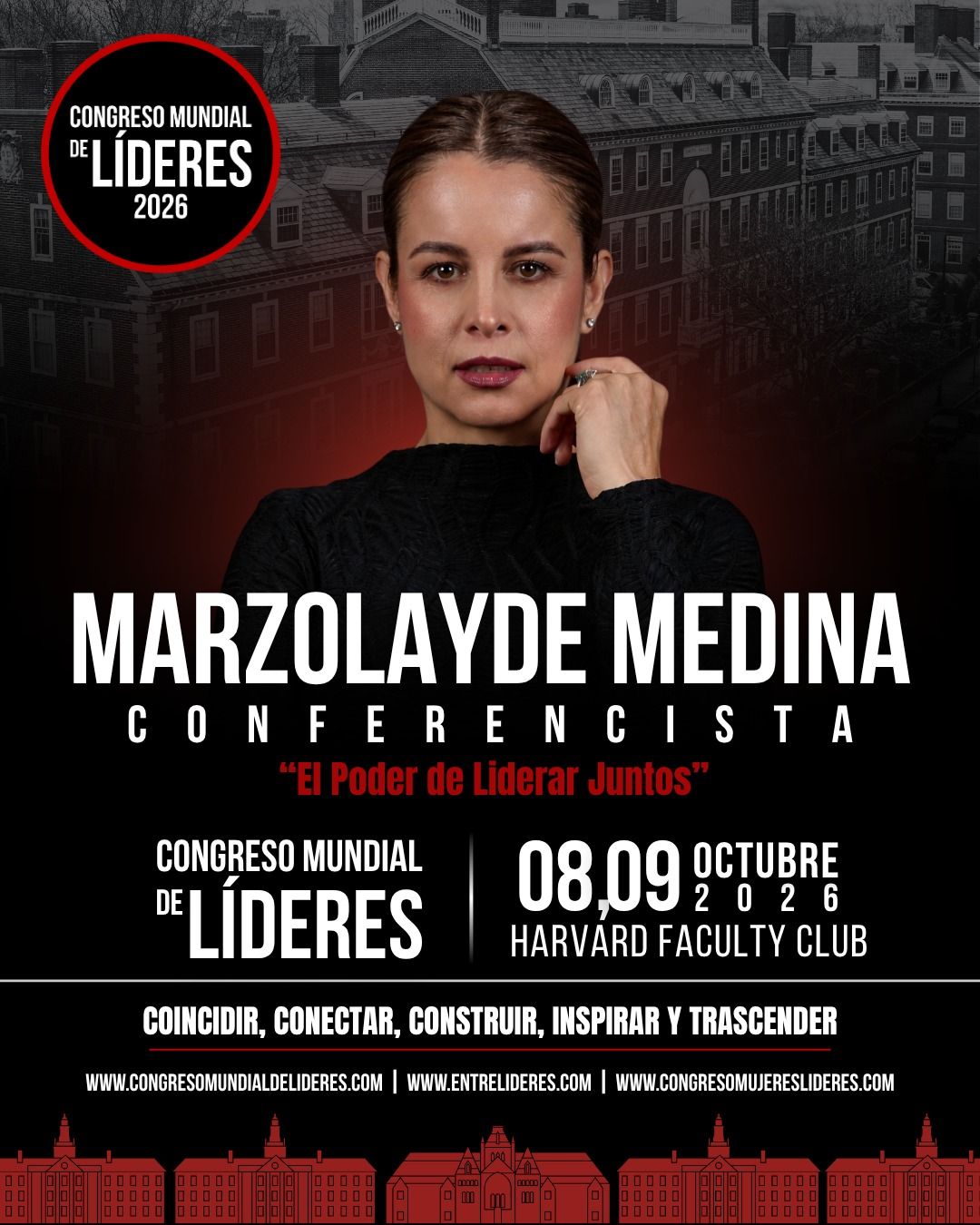 Marzolayde Medina destacó en el Congreso Mundial de Líderes 2026 en Harvard Faculty Club