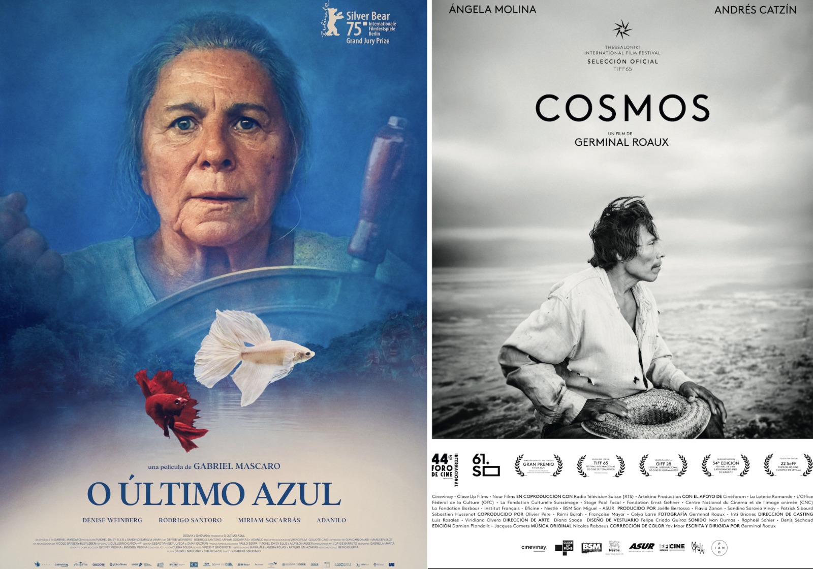 “O ULTIMO AZUL” Y “COSMOS” PELÍCULAS DE CINEVINAY ENCABEZAN LAS NOMINACIONES DE LA 68ª EDICIÓN DEL PREMIO ARIEL