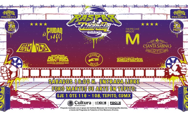 CINEMA TEPITO PRESENTA PA’ RASPAR LA CHANCLA VOL. 2: DE LA PANTALLA A LA PISTA