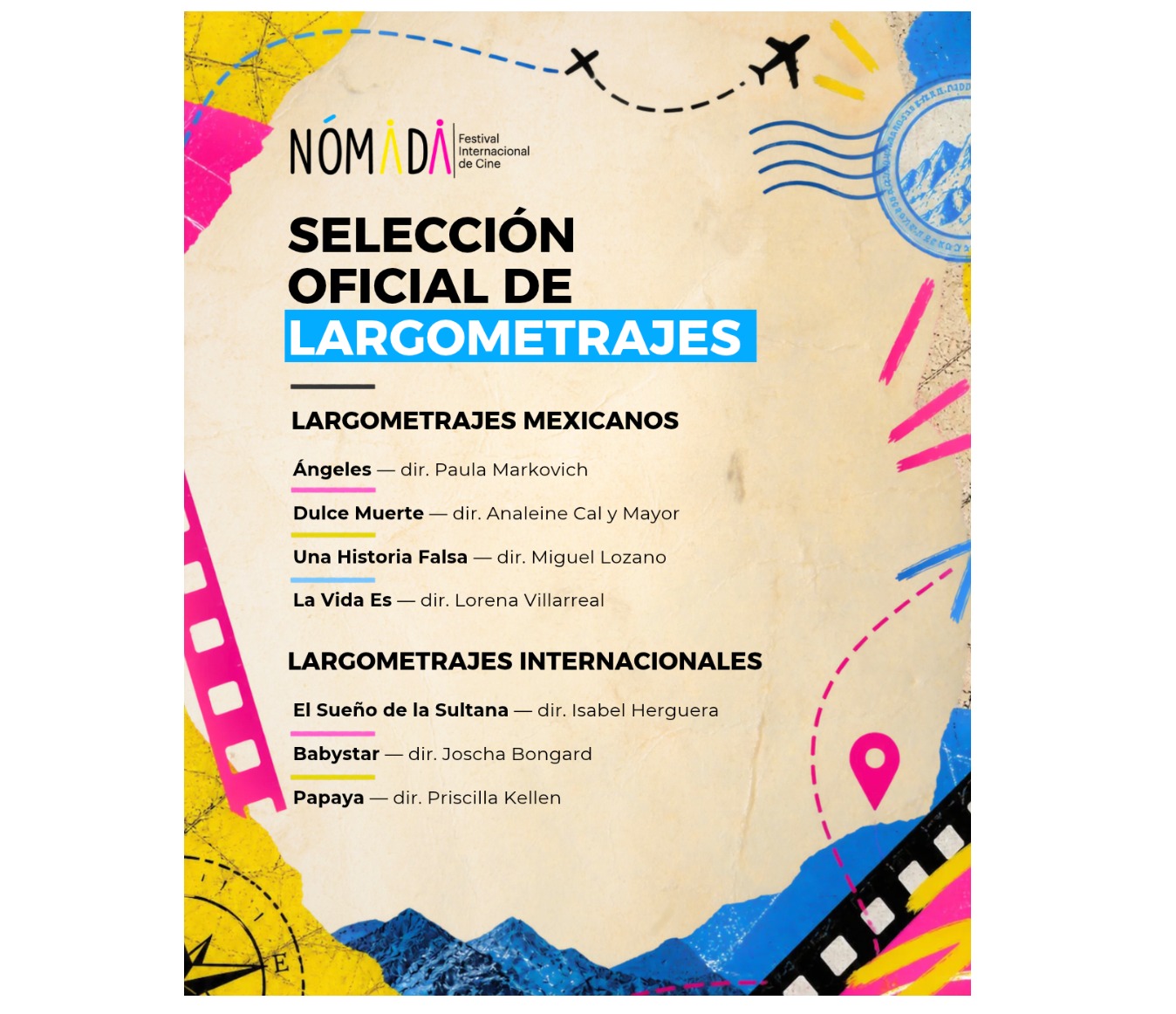 FESTIVAL NÓMADA REVELA LA SELECCIÓN OFICIAL DE SU PRIMERA EDICIÓN