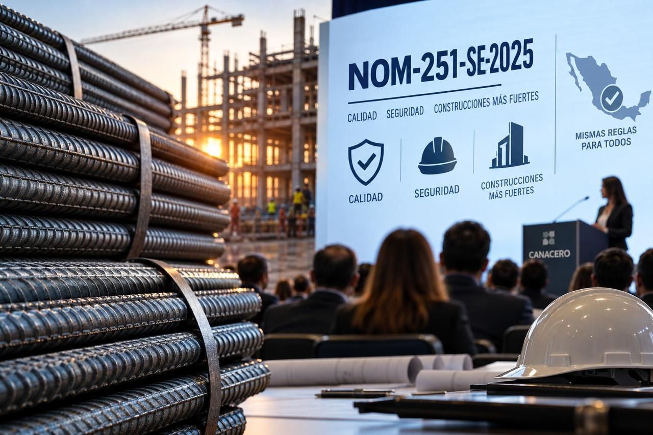 CANACERO y Secretaría de Economía fortalecen la implementación de la NOM-251 para garantizar la calidad y seguridad del acero en México