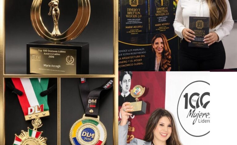 TRES ESTRELLAS DE ORO PARA MARIE ACCOGLI: RECONOCEN SU TRAYECTORIA EN LOS SISTEMAS MONETARIOS MUNDIALES