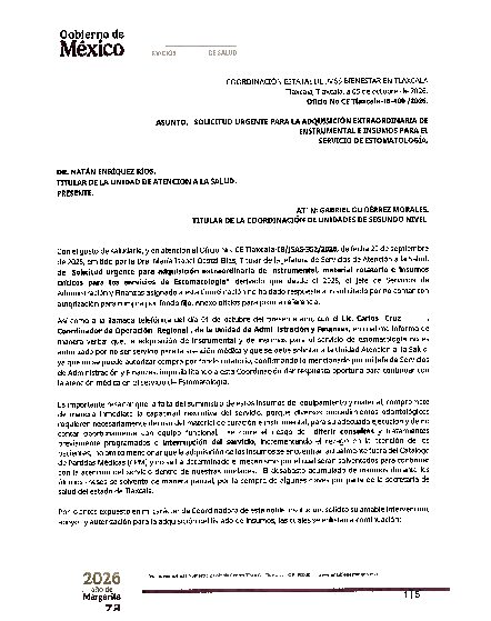 Titular del IMSS Bienestar en Tlaxcala desconoce terminos para abasto de medicinas