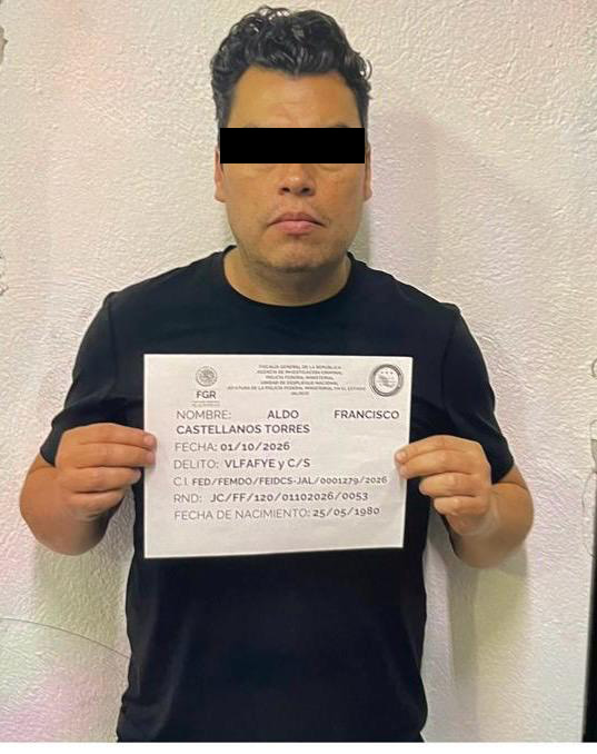 Decretan prisión preventiva contra el abogado, Aldo Francisco Castellanos Torres, presunto integrante de una red vinculada al CJNG