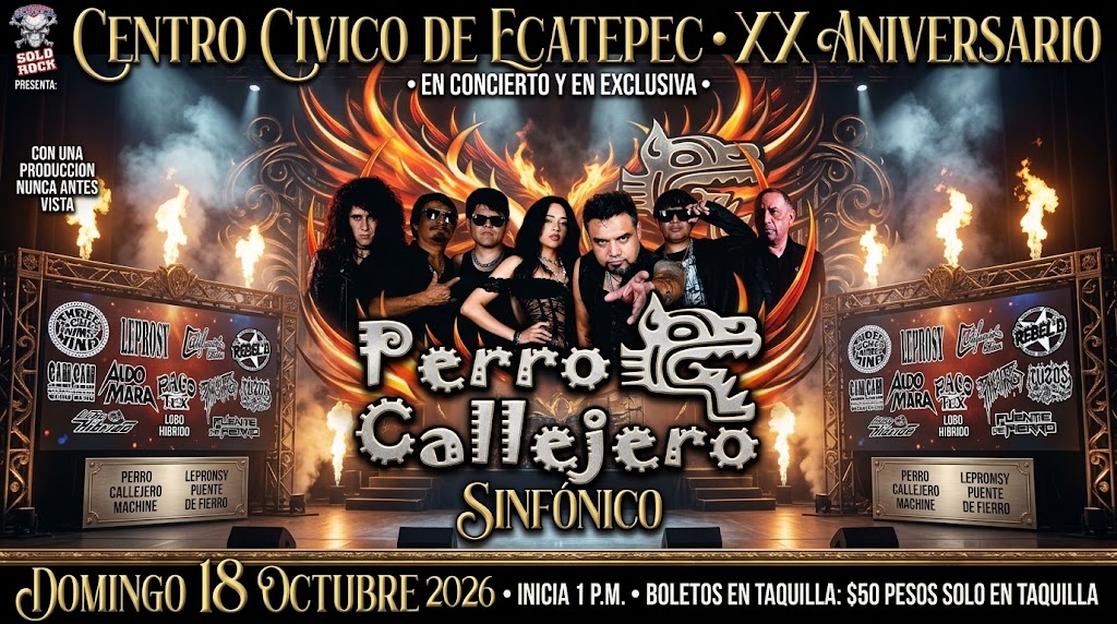 Perro Callejero Sinfónico: una celebración histórica de 20 años de rock mexicano llegará a Ecatepec