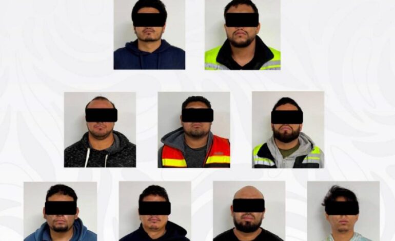Operativo contra el robo a transportistas: caen nueve sujetos en SLP y aseguran más de mil 800 antenas para inhibidores de señal