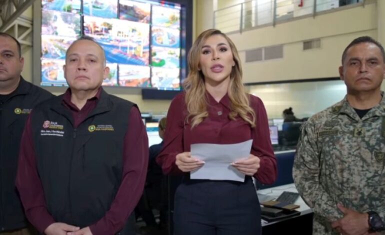 Marina del Pilar Ávila confirma la desaparición de 10 personas en Baja California tras «Rachel»