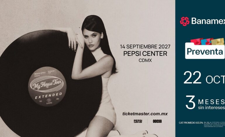 Sienna Spiro llegará al Pepsi Center WTC con My House Tour (Extended)